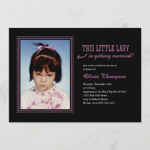Childhood Photo Bachelorette Party Invitations