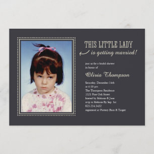 Childhood Photo Bridal Shower Invitations