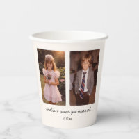Childhood Photo Wedding Reception Cocktail Party