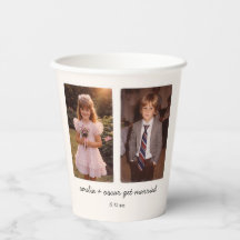 Childhood Photo Wedding Reception Cocktail Party