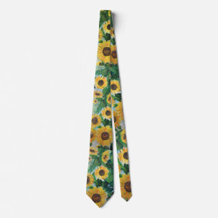 childhood sunflowers tie