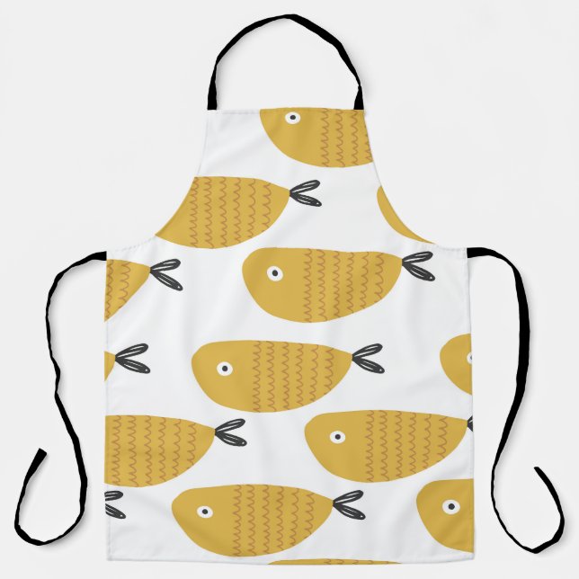 Childish Pattern, Funny Fishes. Apron (Front)