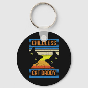 Childless Cat Daddy 2024 For President Cat Dad Keychain