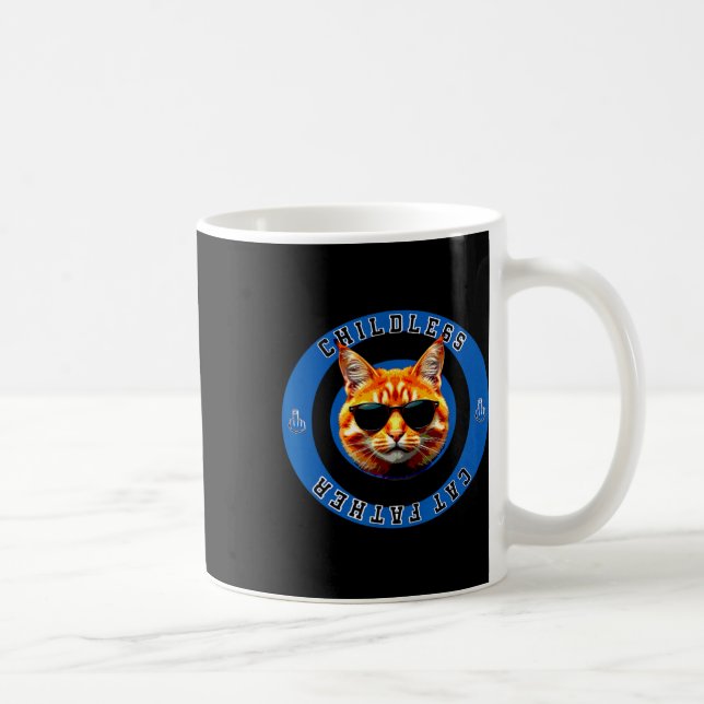 Childless Cat Father  Coffee Mug (Right)