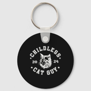 Childless Cat Guys For President Kamala Keychain