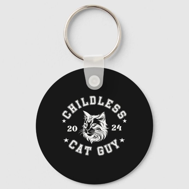 Childless Cat Guys For President Kamala  Keychain (Front)