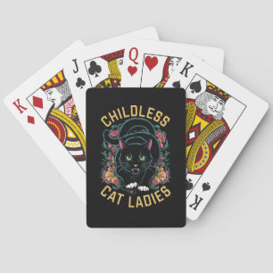 Childless Cat Ladies 2024 Feminist Playing Cards