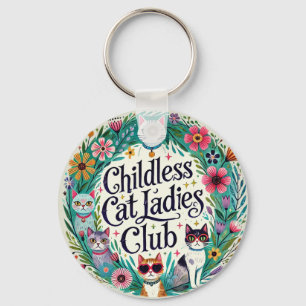 Childless Cat Ladies Club Keychain