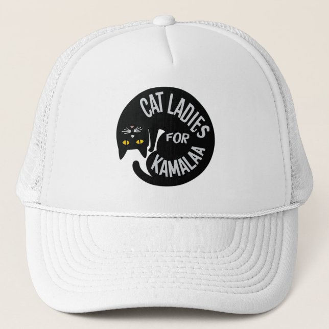 Childless Cat Ladies for Kamala harris | 2024 Trucker Hat (Front)