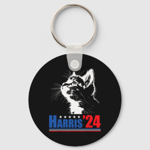 Childless Cat Ladies For Kamala Harris 24 Usa Elec Keychain