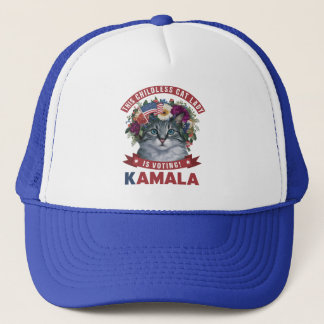 Childless Cat Ladies for kamala harris  Trucker Hat