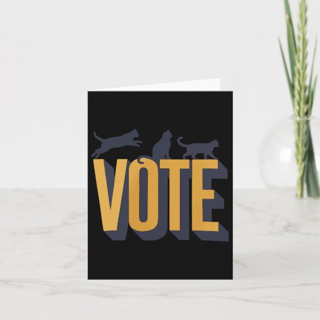 Childless Cat Ladies Vote  Card (Front)