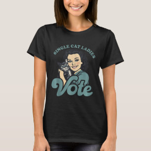 Childless Cat Ladies Vote Kamala Harris 2024 Democ T-Shirt
