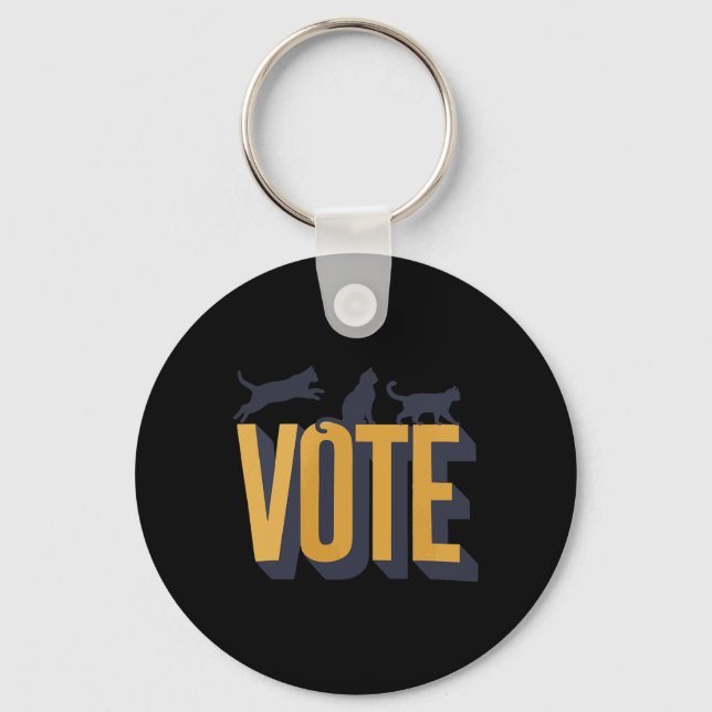 Childless Cat Ladies Vote  Keychain (Front)