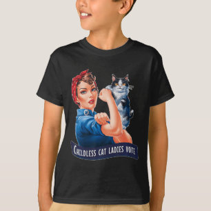 Childless Cat Ladies Vote Rosie  T-Shirt