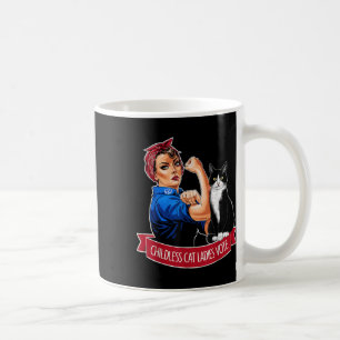 Childless Cat Ladies Vote Rosie The Riveter Women Coffee Mug