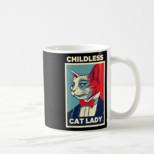 Childless Cat Lady 2024 Funny Cat Lover Mom Woman Coffee Mug