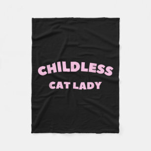 Childless Cat Lady 2024 Millennial 1 Fleece Blanket