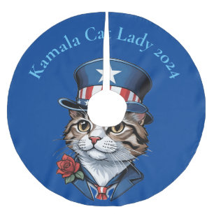 Childless Cat Lady 2024 Thunder_Cove Brushed Polyester Tree Skirt