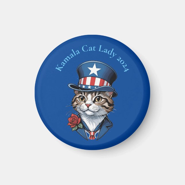 Childless Cat Lady 2024 Thunder_Cove Magnet (Front)