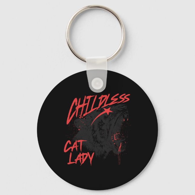 Childless Cat Lady 2  Keychain (Front)