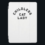 Childless cat lady, bold type iPad pro cover<br><div class="desc">This university style t-shirt is a cheeky take on the viral saying Childless Cat Lady. Show your support for Democrats in a subtle and funny way.</div>