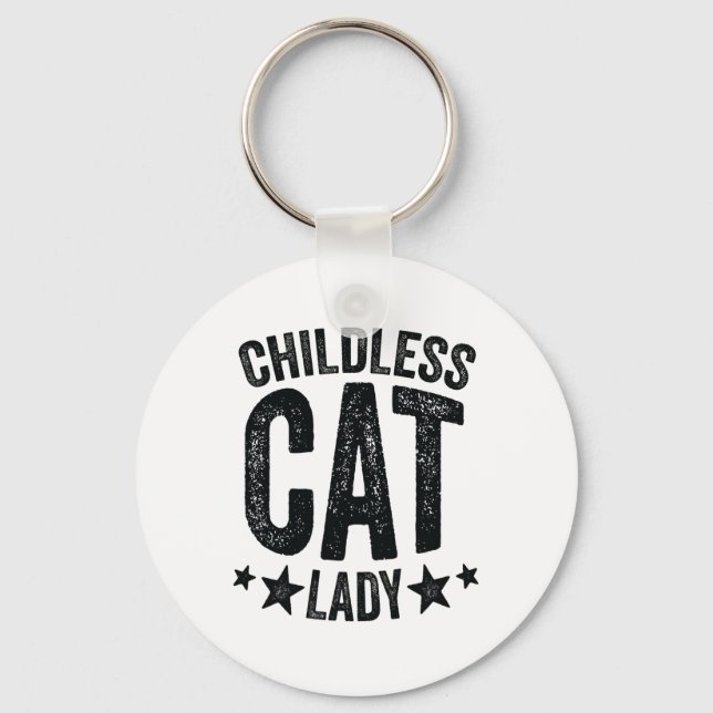 Childless Cat Lady Comma - La Kamala Harris For Pr Keychain (Front)