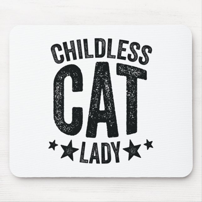 Childless Cat Lady Comma - La Kamala Harris For Pr Mouse Pad (Front)