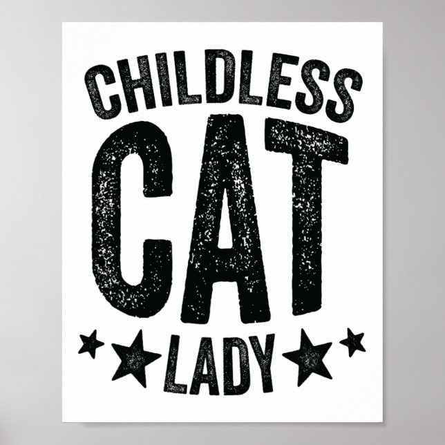 Childless Cat Lady Comma - La Kamala Harris For Pr Poster (Front)