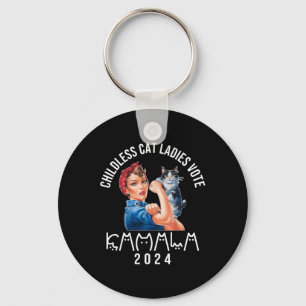 Childless Cat Lady Cute Cat 2024 Childless Cat Lad Keychain