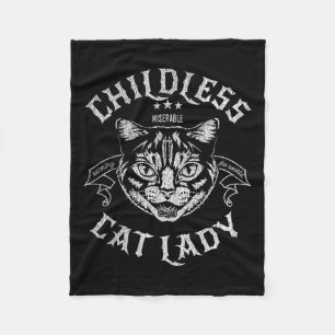 Childless Cat Lady Feminist Voting Fleece Blanket