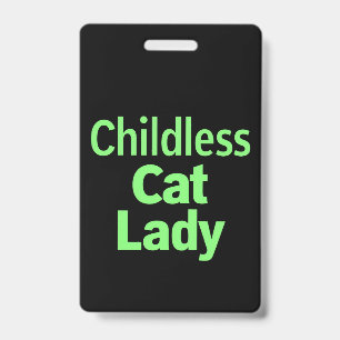 Childless Cat Lady Funny Vote 2024 Badge