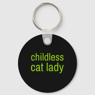 Childless Cat Lady Funny Vote 2024 Madam President Keychain