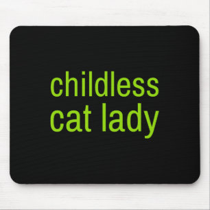 Childless Cat Lady Funny Vote 2024 Madam President Mouse Pad