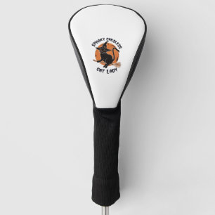 Childless Cat Lady Halloween Spooky Witch Election Golf Head Cover