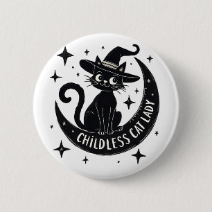 Childless Cat Lady Harris Walz Halloween Pastel 2 Inch Round Button