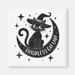 Childless Cat Lady Harris Walz Halloween Pastel Magnet