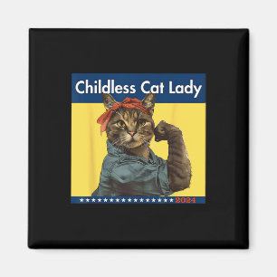 Childless Cat Lady Is Voting Election 2024 Usa Magnet