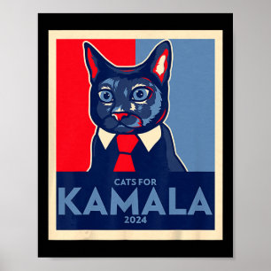 Childless Cat Lady Is Voting Kamala Harris 2024 1 Poster