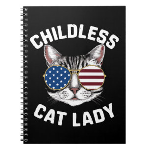 Childless Cat Lady Kamala Harris 2024 Notebook