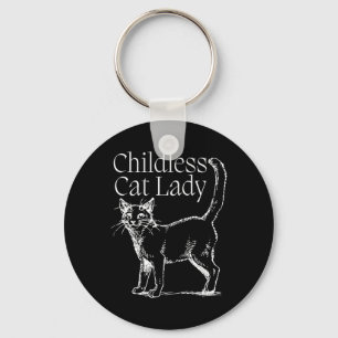 Childless Cat Lady Keychain