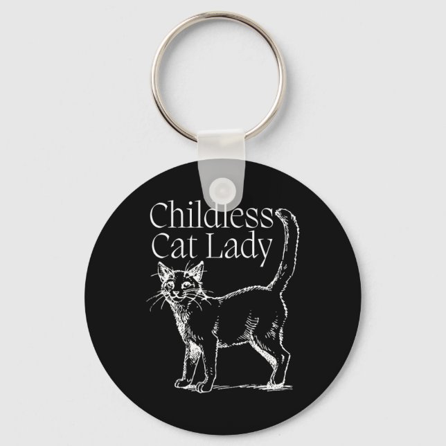 Childless Cat Lady  Keychain (Front)