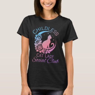 Childless Cat Lady Social Club Meme Cat Kamala  T-Shirt