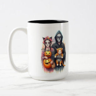CHILDLESS CAT LADY Two-Tone COFFEE MUG