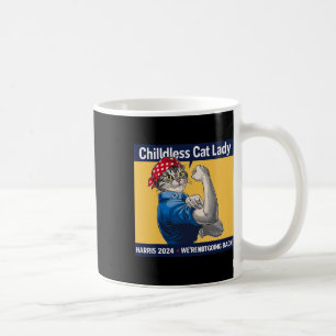 Childless Cat Lady We're Not Going Back Kamala Har Coffee Mug