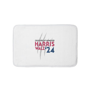 Childless Cat Moms for Harris Walz ‘24 Bath Mat