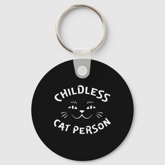 Childless Cat Person  Keychain (Front)