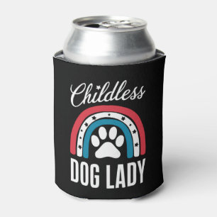 Childless Dog Lady Election Vote 2024 Rainbow USA Can Cooler