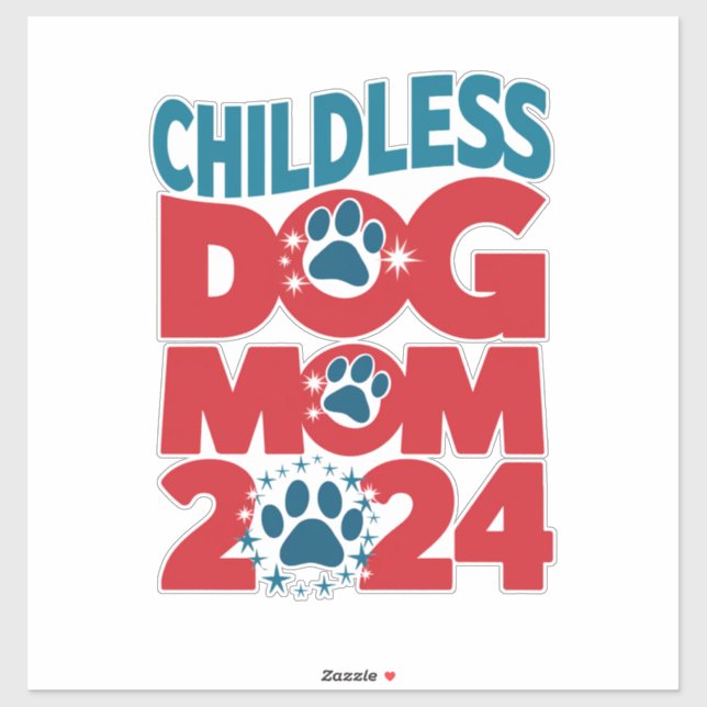 Childless Dog Mom Dog Lady Voting Patriotic Dog  (Sheet)