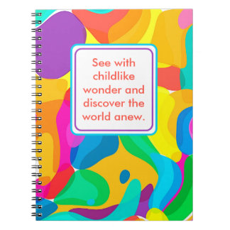 Childlike Wonder & Bright Circus Colours Notebook